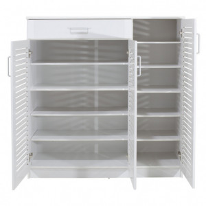 Dulap Pantofi Model Lilith, Alb, 120x37x123 cm - Img 4