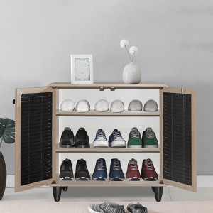 Dulap Pantofi Model Nathalia II, Natural, 70.5x35x66 cm - Img 2