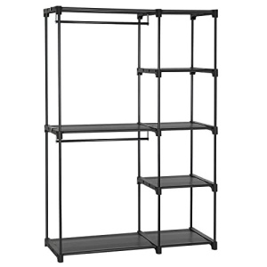 Dulap pentru haine, Songmics, Negru, 112x43x165 cm - Img 2