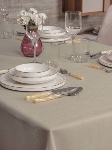 Fata de Masa Model Plain 160 Beige - Img 2