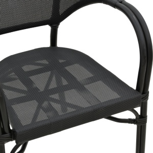 Fotoliu de exterior, Model Elyza, culoare negru, aluminiu si textil, 57x62x84 cm - Img 15