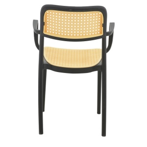 Fotoliu de exterior, Model Westley, culoare bej si negru, Polipropilena, 58x47x81 cm - Img 13