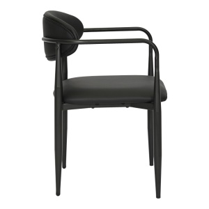 Fotoliu Kalone, negru, 56x55x78 cm - Img 4