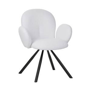 Fotoliu Model Garzele, Alb/Negru, 68x66x82.5 cm