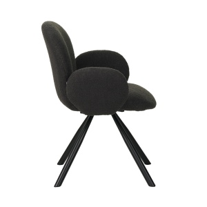 Fotoliu Model Garzele, Gri inchis/Negru, 68x66x82.5 cm - Img 3