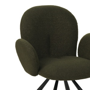 Fotoliu Model Garzele, Verde/Negru, 68x66x82.5 cm - Img 6