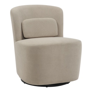 Fotoliu Rotativ Model Swish, Bej, 63x76x76.5 cm - Img 1