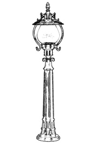 Lampadar de exterior 68205 Negru 107x25 cm - Img 2