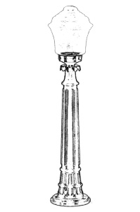 Lampadar de exterior M2B Negru 85x22 cm - Img 2