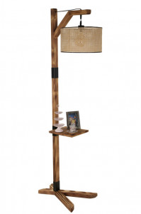 Lampadar Liza lambader yanik silindir rattan abajurlu Maro Deschis - Img 2