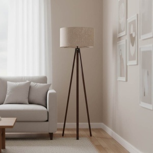 Lampadar PWL-1059, bej/nuc, Ø 38x140 cm - Img 2