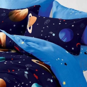 Lenjerie cu Elastic 180x200 cm, Galaxy 6 Piese (Finet) - Img 2