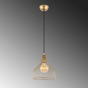 Lustra Cafu Auriu 25x25x123 cm - Img 4
