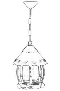 Lustra de exterior 68184 Negru 50x20 cm - Img 2