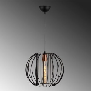 Lustra Fellini Negru 33x33x124 cm - Img 4