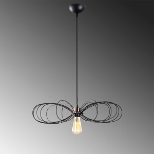 Lustra Hemdem Negru 58x58x112 cm - Img 5