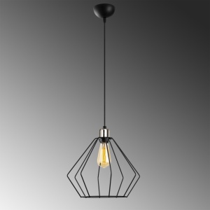Lustra Maden Negru 33x33x126 cm - Img 4