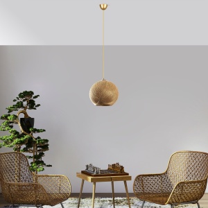 Lustra Nest Auriu 34x38x70 cm - Img 2