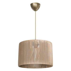 Lustră tip pendul, E27, Natural, Ø30 × 24 cm - Img 1