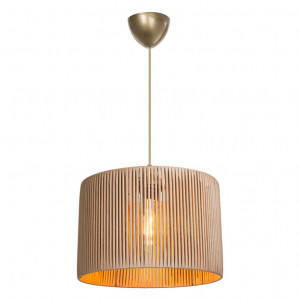 Lustră tip pendul, E27, Natural, Ø30 × 24 cm - Img 2