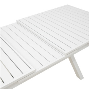 Masa de Gradina Model Dagyn, Alb, 180-240x90x76 cm - Img 7