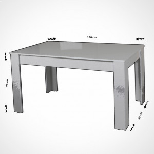 Masa Extensibila Model Harlee, 150-170x90x78 cm, Nuc - Img 6