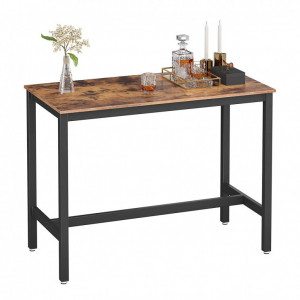 Masa Model Alberto, 120x60x90 cm, Maro Rustic/Negru - Img 2