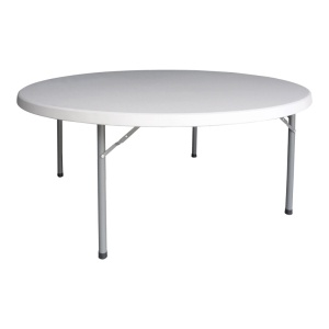 Masă pliabilă Model Comfort, Alb, D180x74 cm