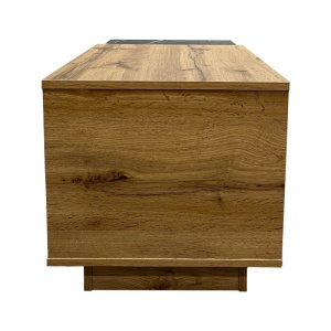 Măsuță de cafea Fetix, sonoma/negru marmorat, 90x45x45 cm - Img 5
