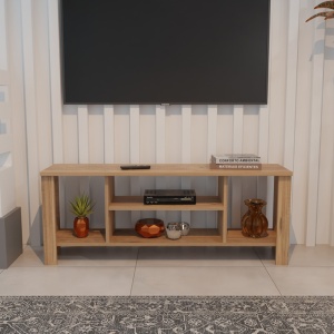 Mobilă TV Seref, stejar, 120x30x47 cm - Img 3