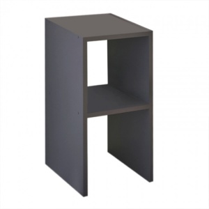 Noptiera Model Deseo, Antracit, 30x30x60 cm, lemn masiv - Img 1