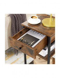 Noptiera Model Keller, Maro Rustic/Negru, 35x3570cm - Img 2