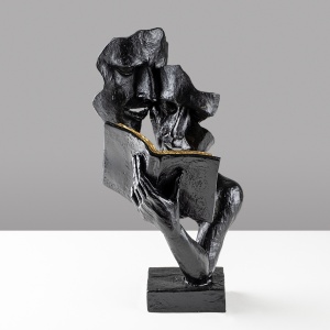Obiect decorativ Lecteur Negru 20x36x15 cm - Img 4