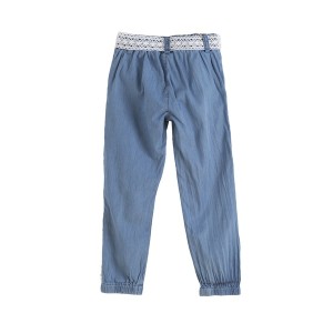 Pantaloni denim cu funda Newness - Img 2