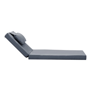 Perna Sezlong Model Sadie, Gri, 65x185x15 cm - Img 3