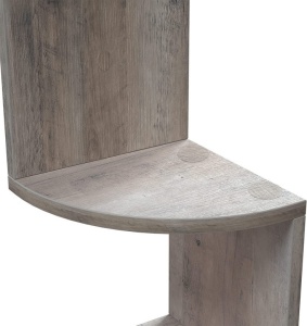 Raft de colț Model Kace, Rustic, 127.5x20x20 cm - Img 5