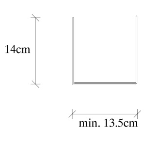 Raft de perete din metal Kitap Negru 13.5x13x14 cm - Img 5