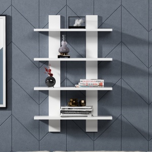 Raft Laurel Alb 59.6x16.4x90 cm