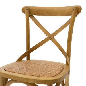 Scaun bar Model Reid, Natur, 45x52x116 cm - Img 5