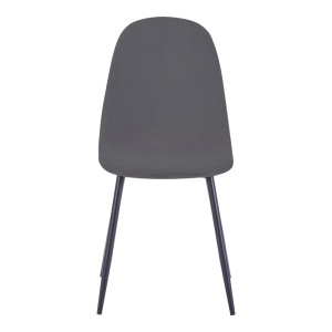 Scaun Bella, gri închis/negru, 43.5x52x89 cm - Img 4