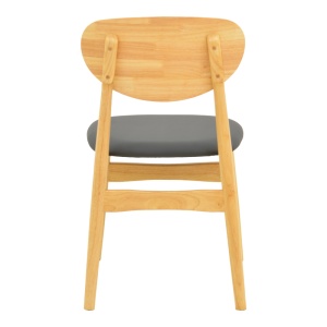 Scaun Cardith, natural/negru, 48x51x78 cm - Img 6
