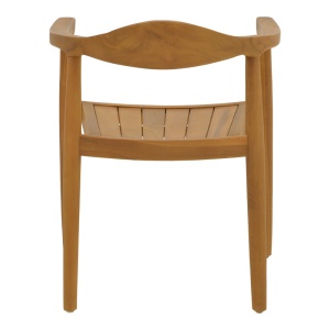 Scaun cu Brate Model Ganny, Natur, 59x56x71 cm - Img 5