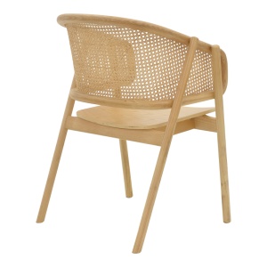 Scaun cu Brate Model Wenzy, Natur, 58x58x82 cm - Img 2