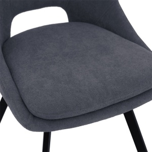 Scaun de bar Initiate, bej/negru, 48x56x98 cm - Img 6