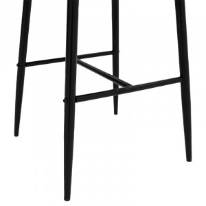 Scaun de bar Model Patrin, Negru, 49x48x98 cm - Img 7