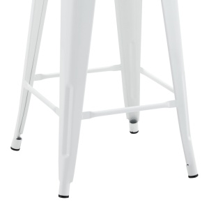 Scaun de Bar pentru Exterior Model Utopia, Alb, 42x42x86 cm - Img 3