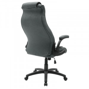 Scaun de birou manager Bear cu piele ecologica gri antic negru - antic - Img 2