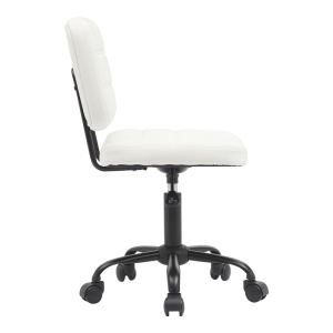 Scaun de birou Sedia, alb, 50x50x75-85 cm - Img 3