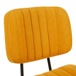 Scaun de birou Warra, galben, 50x52x76-86 cm - Img 6