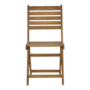 Scaun de exterior, Model Fatel, culoare natural, lemn masiv de salcam, 40x53x82 cm - Img 12
